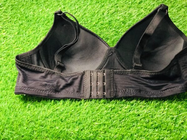 Flower Print black Bra - Image 3